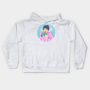 Vaporwave Angel Kids Hoodie